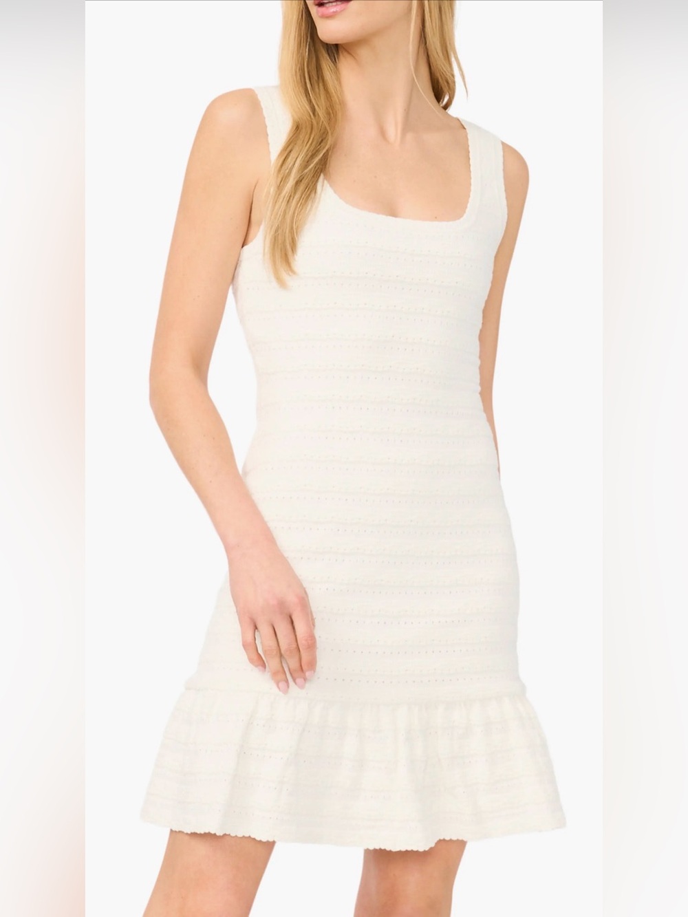 Cece cream knit Dress